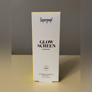 Supergoop Glow Screen Sunscreen NIB Sealed SPF 40 SUNRISE 1.7 Oz Exp 09/26
